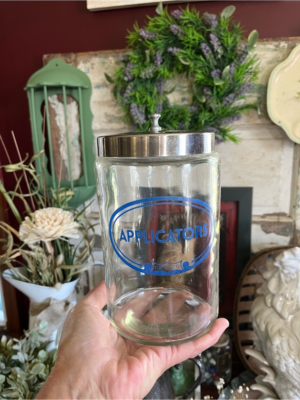 Vintage glass medical apothecary jar - Picture 9 of 12